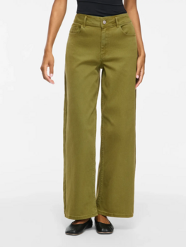 Vila Clothes vichia wide leg jeans - olive
