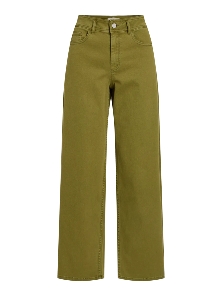 Vila Clothes vichia wide leg jeans - olive