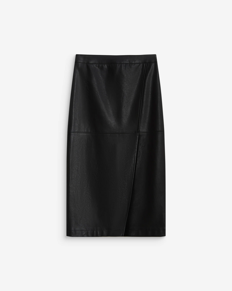 Grace & Mila aenor jupe cuir - noir