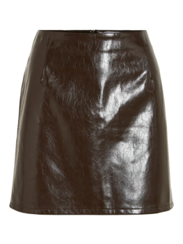 Vila Clothes vishinny short skirt - dark brown