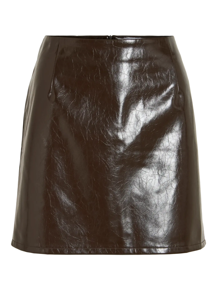 Vila Clothes vishinny short skirt - dark brown