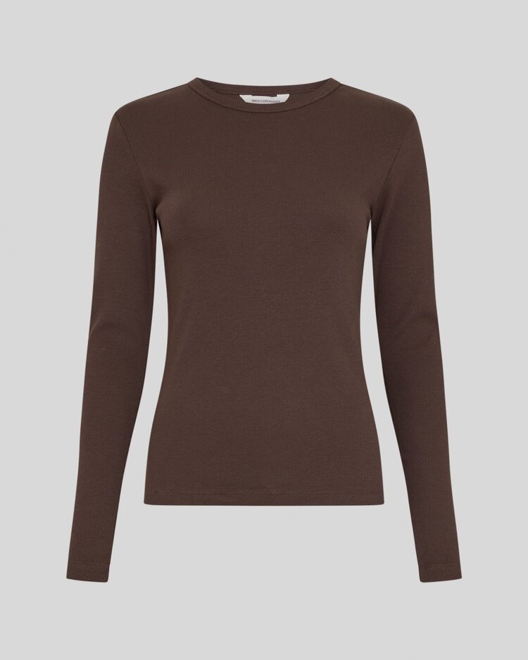 Moss Copenhagen kickie longsleeve - brown