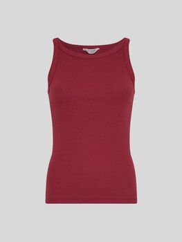 Moss Copenhagen Gubbe ribbed tank top - bordeaux