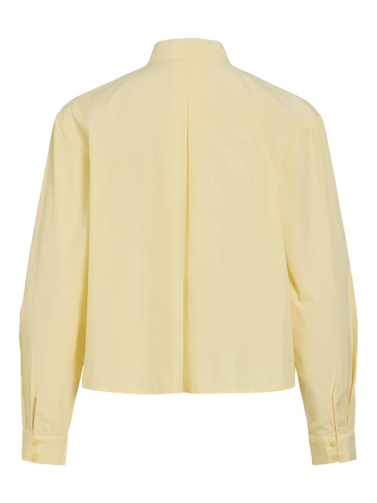 Vila Clothes vibowa bow neck blouse - light yellow