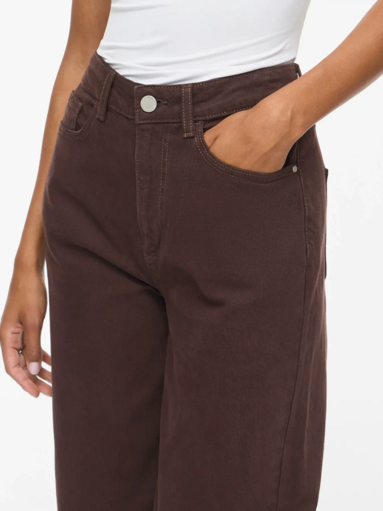 Vila Clothes vifreya wide jeans - chocolat brown