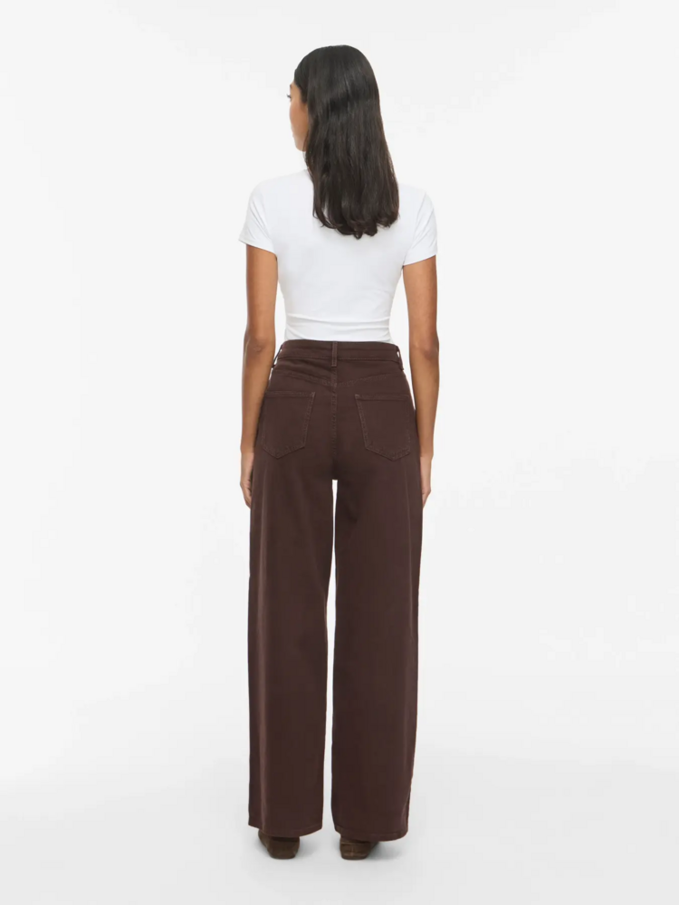Vila Clothes vifreya wide jeans - chocolat brown