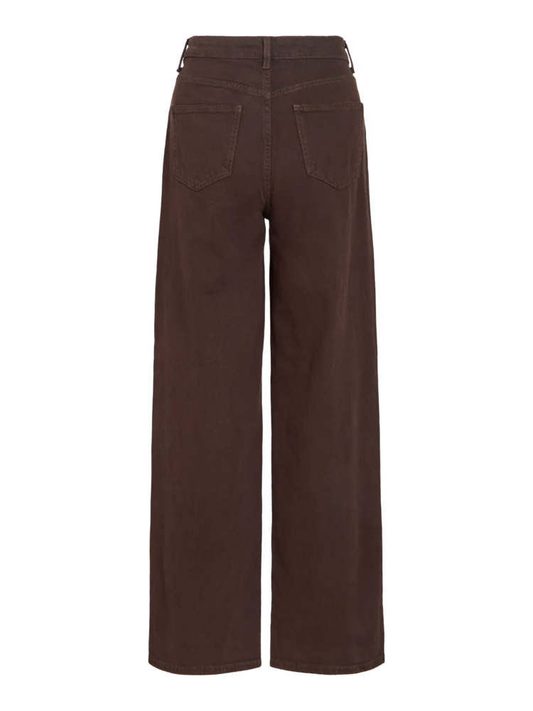 Vila Clothes vifreya wide jeans - chocolat brown