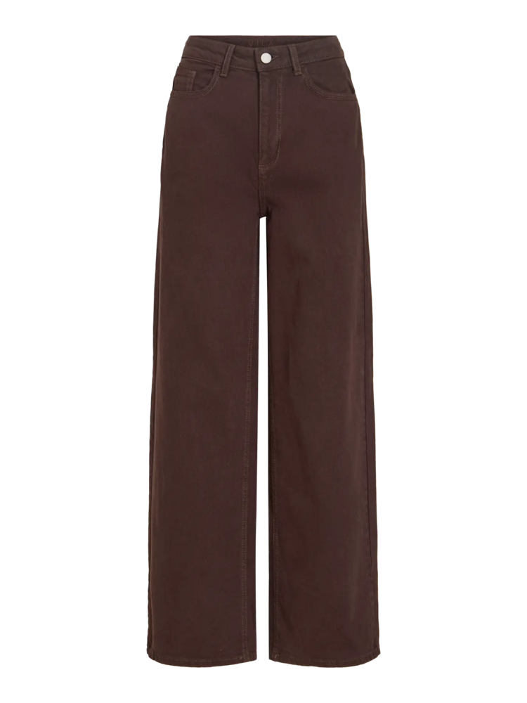 Vila Clothes vifreya wide jeans - chocolat brown