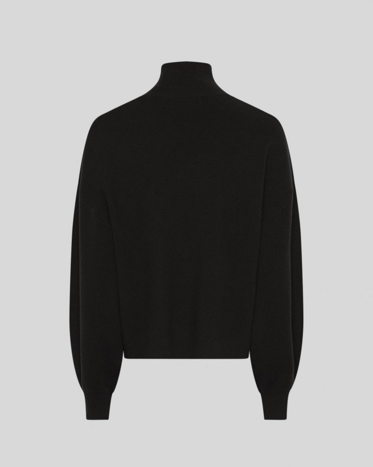 Moss Copenhagen mercy high neck sweater - black