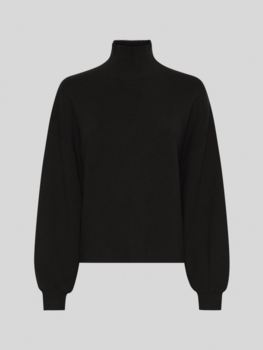 Moss Copenhagen mercy high neck sweater - black