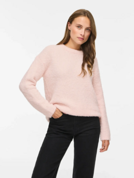 Vila Clothes vidaya o-neck swaeter - light pink