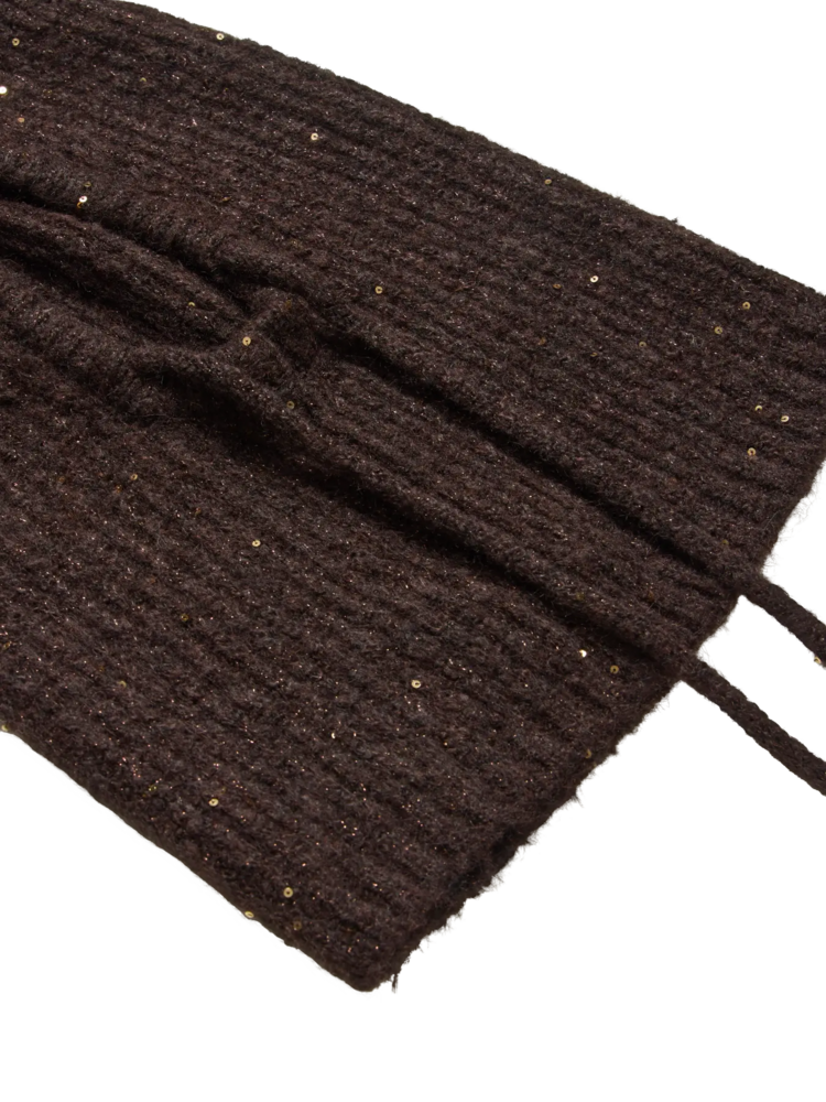 Vila Clothes vikenzia knit baclava - brown