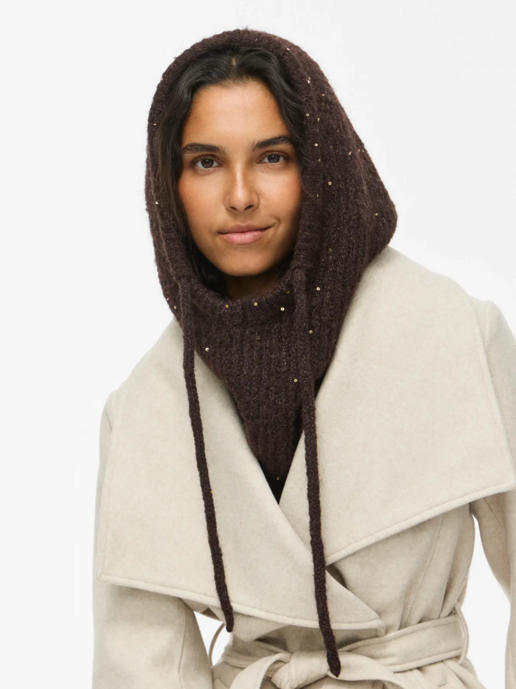 Vila Clothes vikenzia knit baclava - brown