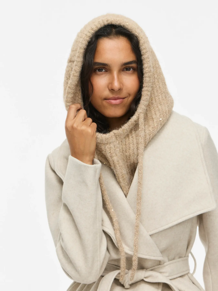 Vila Clothes vikenzia knit baclava - beige