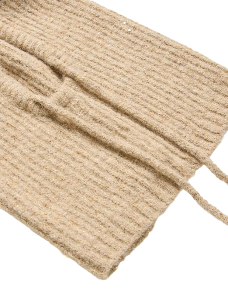 Vila Clothes vikenzia knit baclava - beige