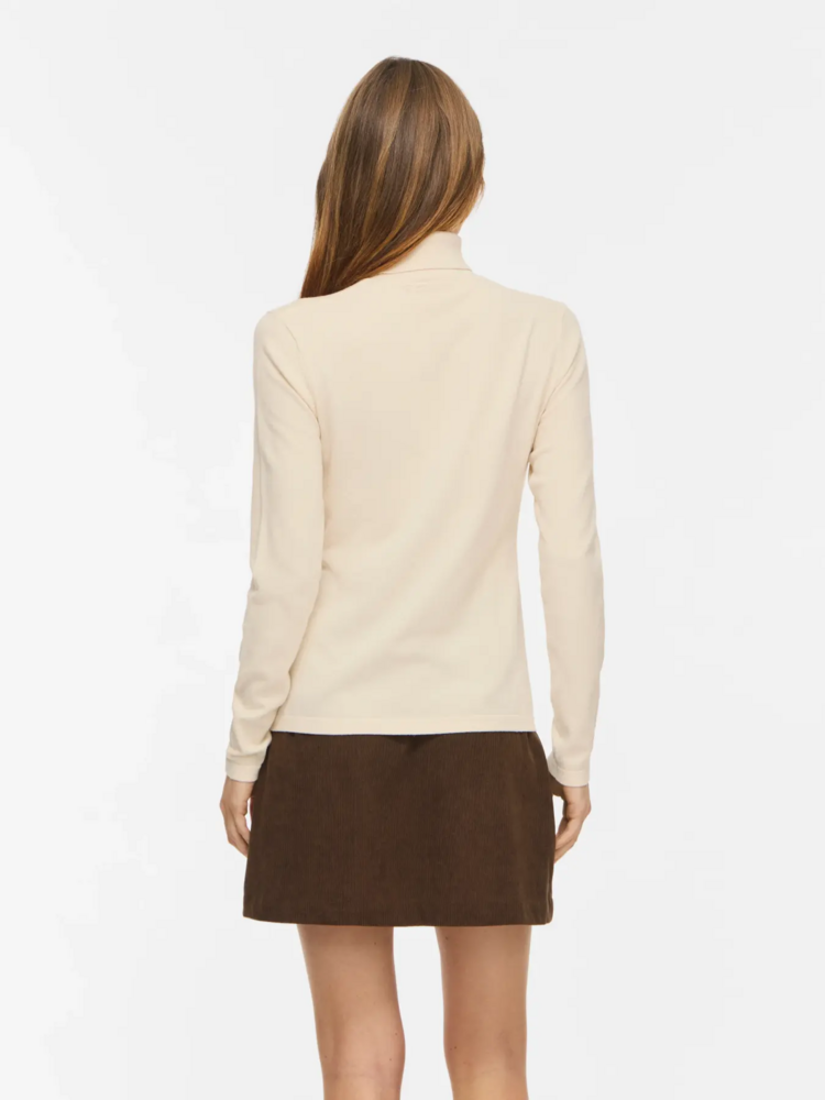 Vila Clothes Vimalu rollneck top - ecru