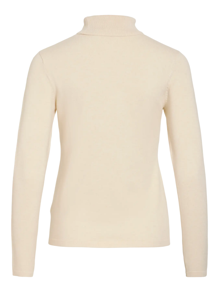 Vila Clothes Vimalu rollneck top - ecru
