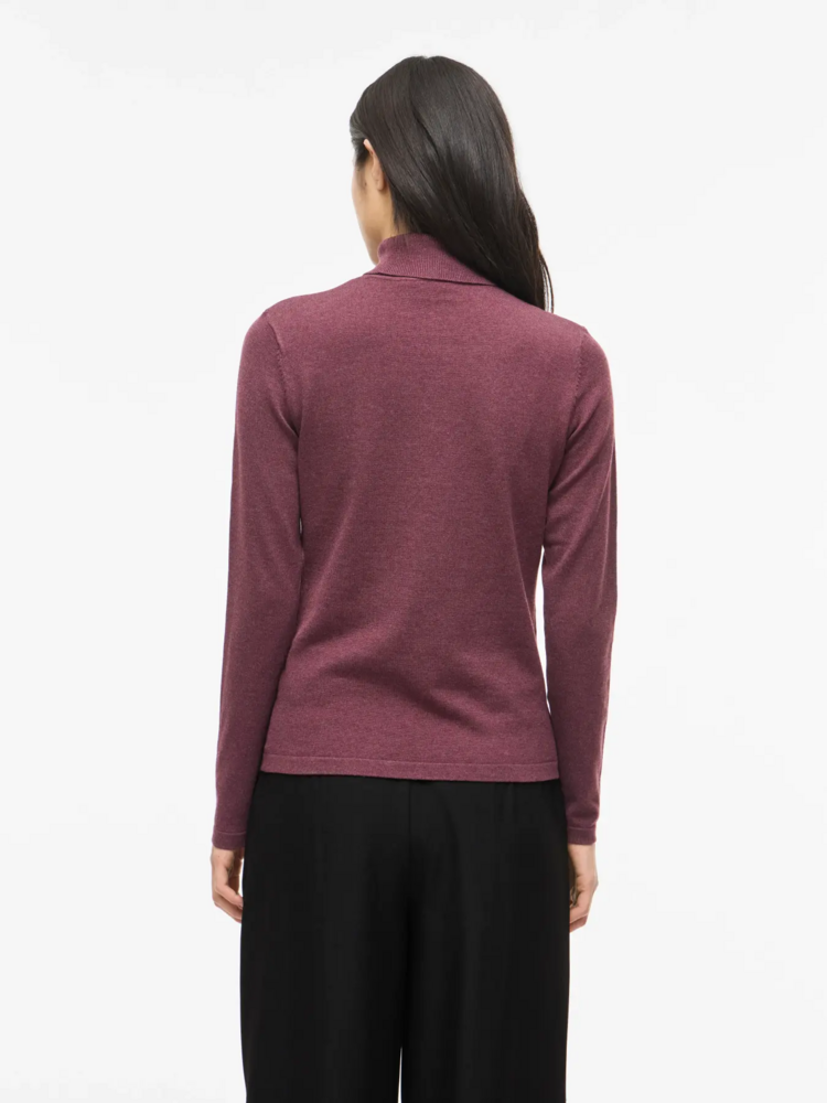Vila Clothes Vimalu rollneck top - faded purple