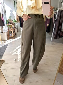 La petite étoile pazy pantalon cargo - khaki