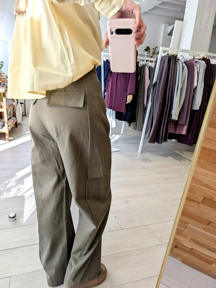 La petite étoile pazy pantalon cargo - khaki
