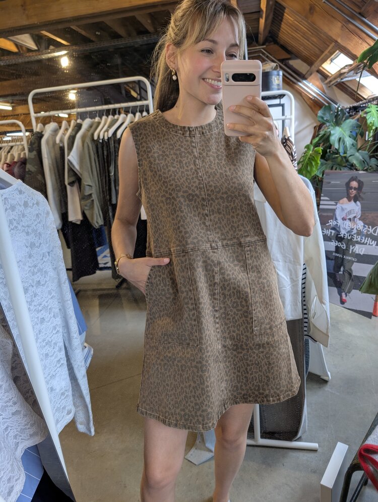 La petite étoile rocka robe leopard