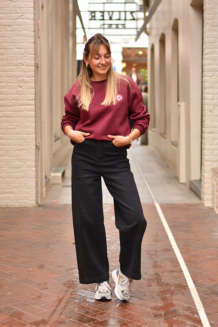 La petite étoile tenky sweater imprimé - bordeaux