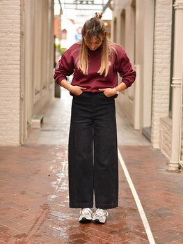 La petite étoile pazya pantalon balloon - gris foncé