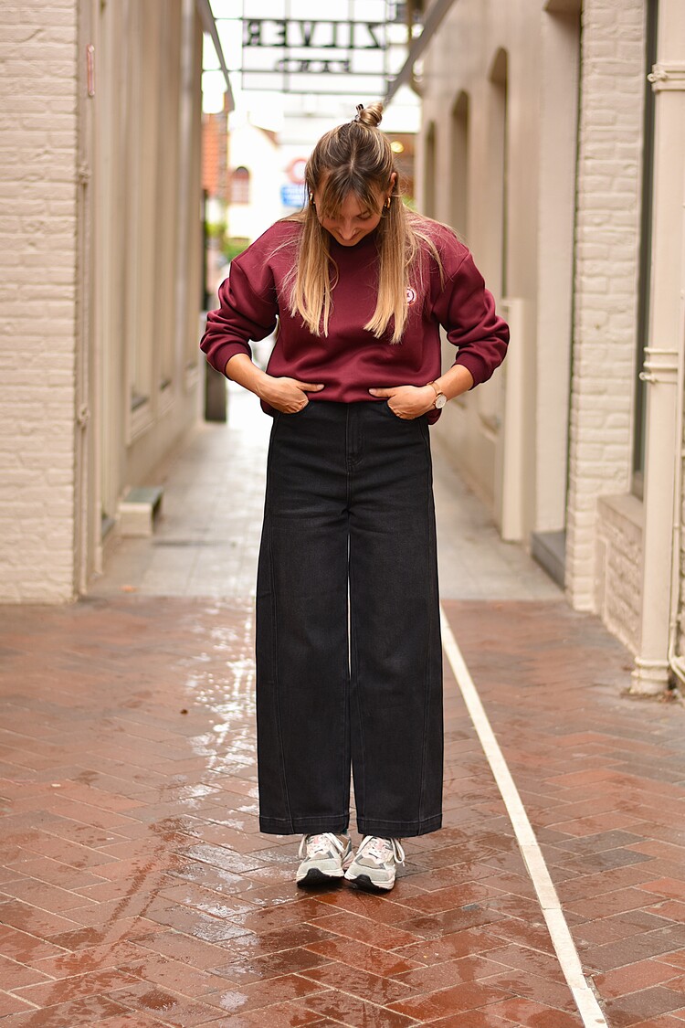 La petite étoile pazya pantalon balloon - gris foncé