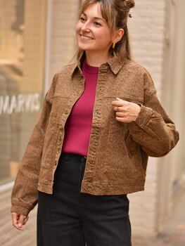 La petite étoile vera veste leopard