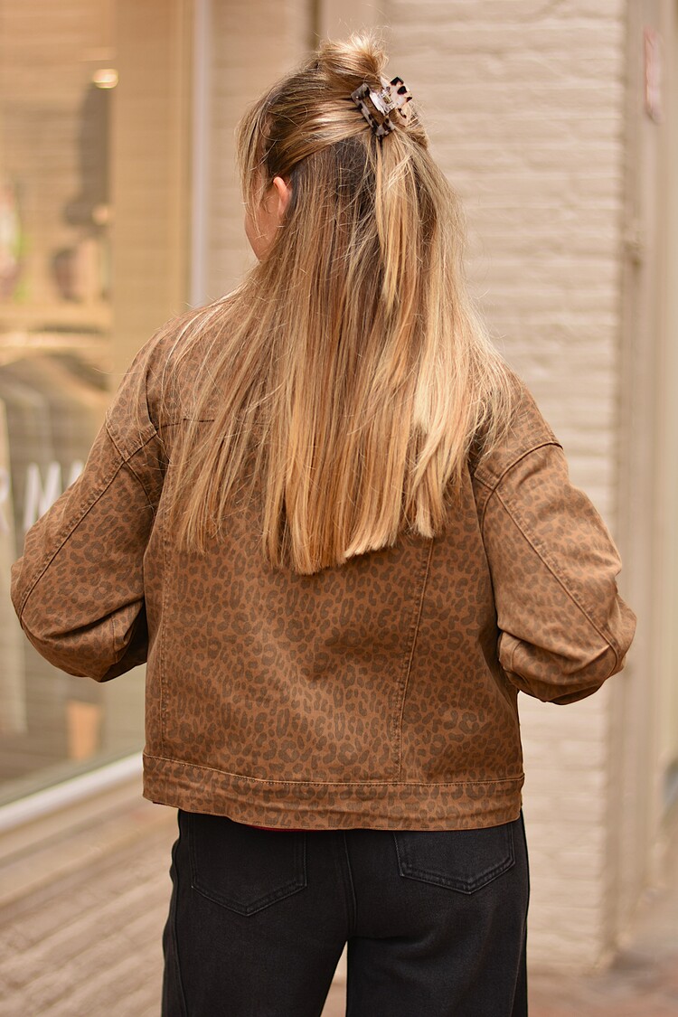 La petite étoile vera veste leopard