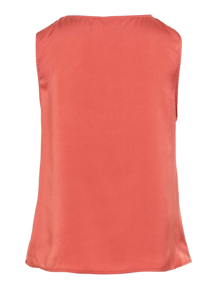 Vila Clothes Vielmina sleeveless satin top - vieux rose