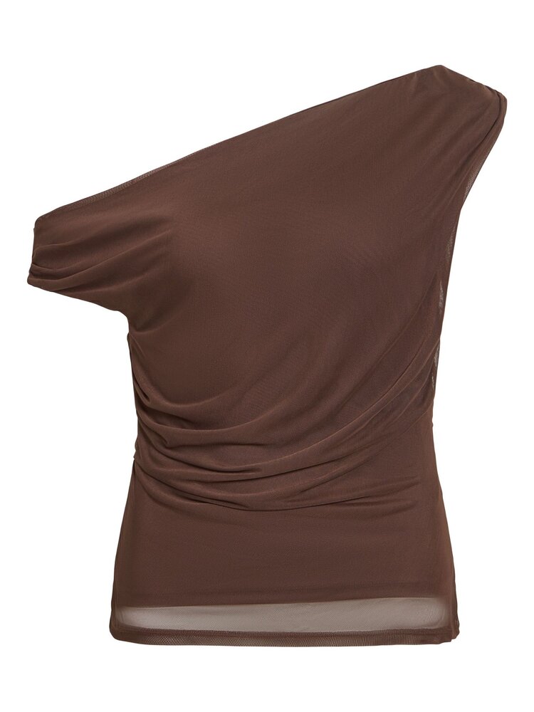 Vila Clothes visaya off shouler top - brown