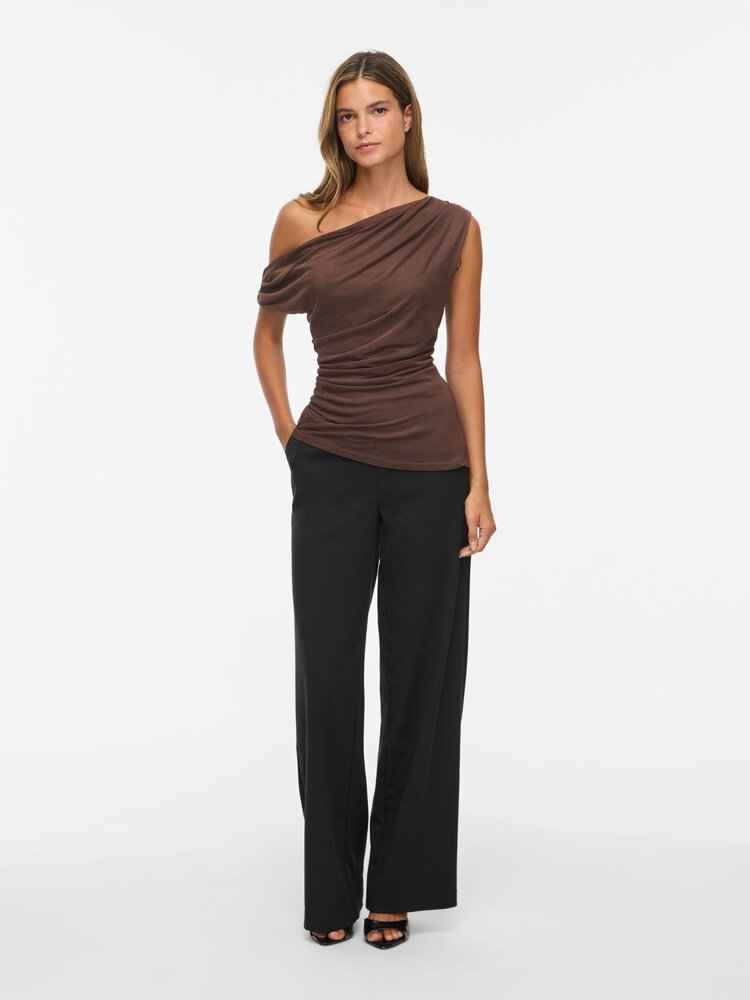Vila Clothes visaya off shouler top - brown