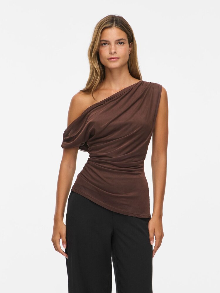 Vila Clothes visaya off shouler top - brown