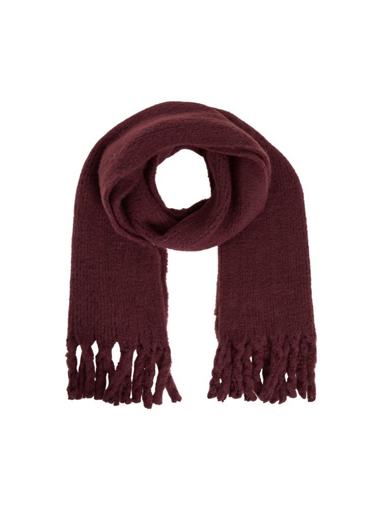 Vila Clothes videsca knit scarf - plum