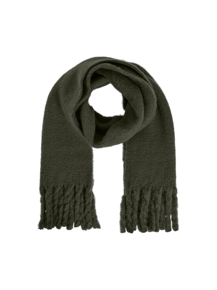 Vila Clothes videsca knit scarf - forest green