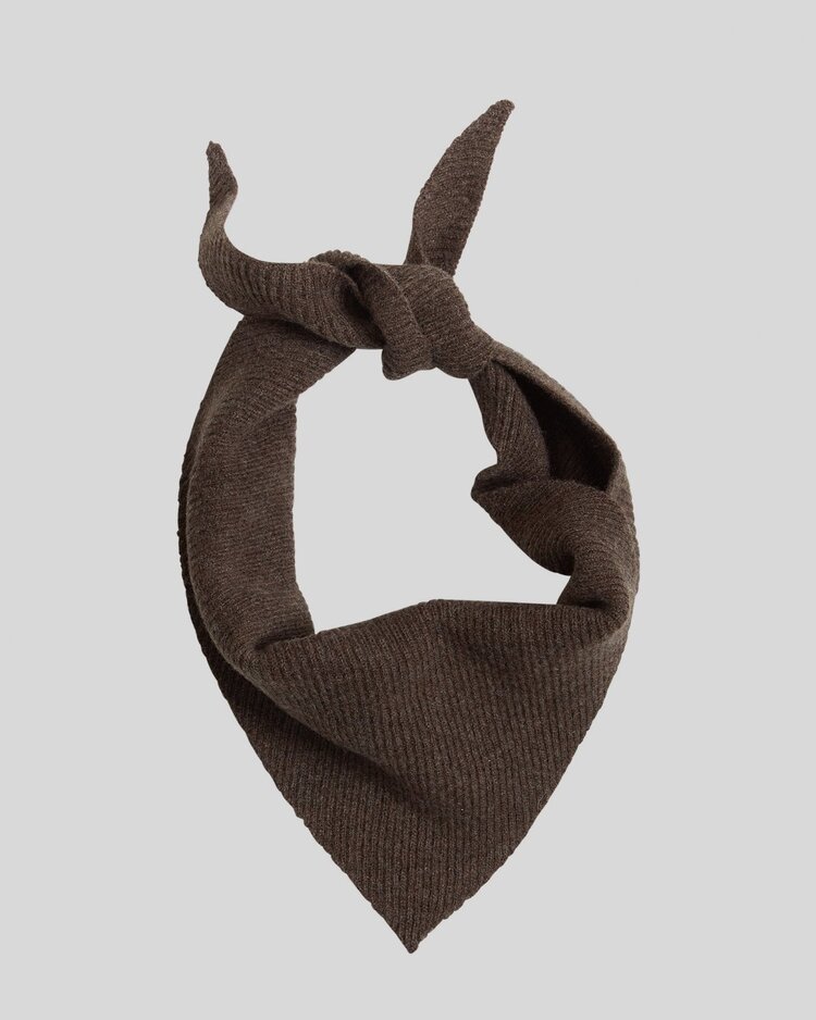 Moss Copenhagen lowee triangle scarf - brown camel