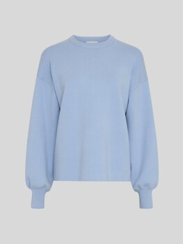 Moss Copenhagen Mercy crew neck knit pullover - light blue