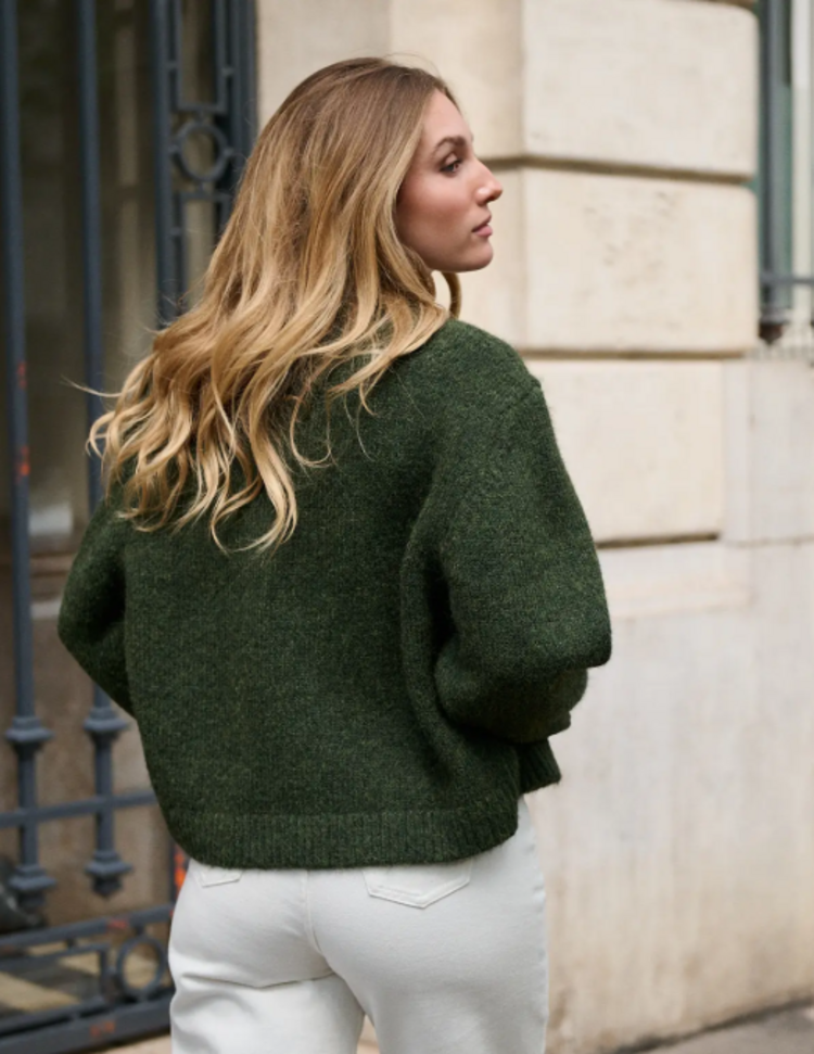 Sillie gabin cardigan - forest green