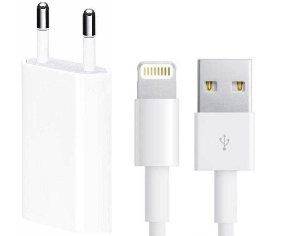 iPhone adapter 5W + oplaadkabel 1 meter