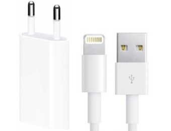 iPhone adapter 5W + oplaadkabel 2 meter