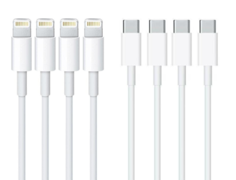4x iPhone USB-C naar lightning oplaadkabel 1 meter