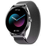 Smartwatch staal zwart