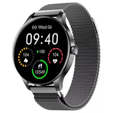 Smartwatch staal zwart
