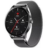 Smartwatch staal zwart