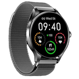 Smartwatch staal zwart
