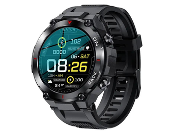 Vospo smartwatch GPS sporthorloge zwart - 8 dagen batterijduur