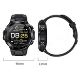 Vospo smartwatch GPS sporthorloge zwart - 8 dagen batterijduur