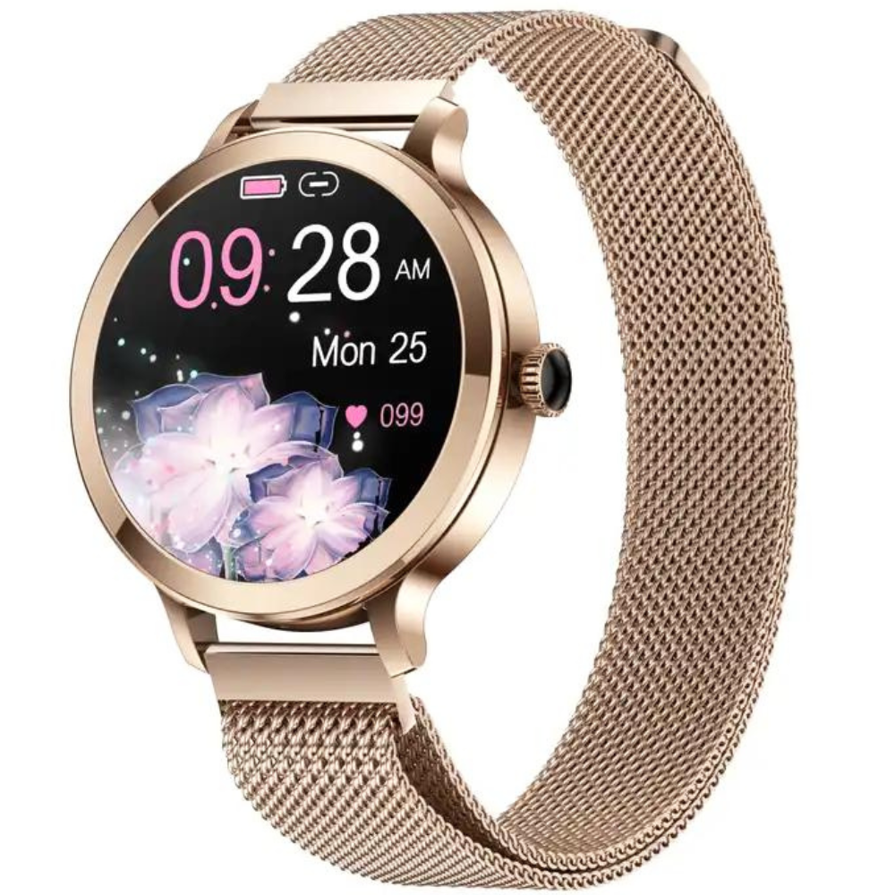 Vospo smartwatch dames 1 1 inch AMOLED beeldscherm bellen via blue