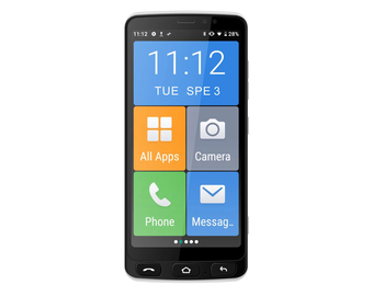 Vospo senioren smartphone - SOS knop - grote letters en grote knoppen